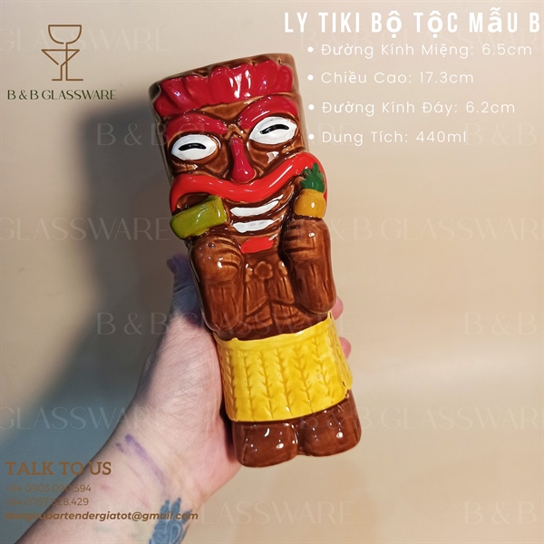 Ly Sứ Tiki Bộ Tộc - Mẫu B 2