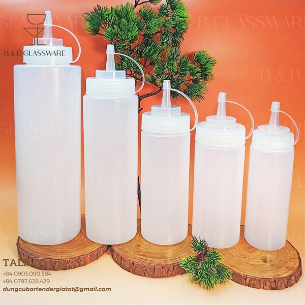 Chai Đựng Sốt Nhựa 16oz (470ml) 3