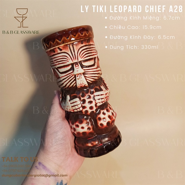 Ly Sứ Tiki Leopard Chief - A28 - ảnh 2