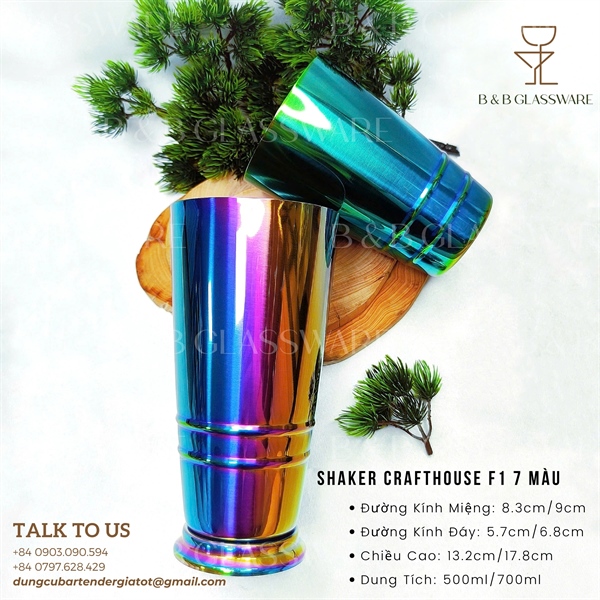 Bộ Shaker Crafthouse F1 7 Màu - ảnh 2