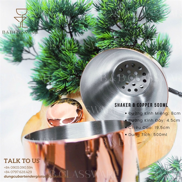 Shaker B Copper 500ml 4