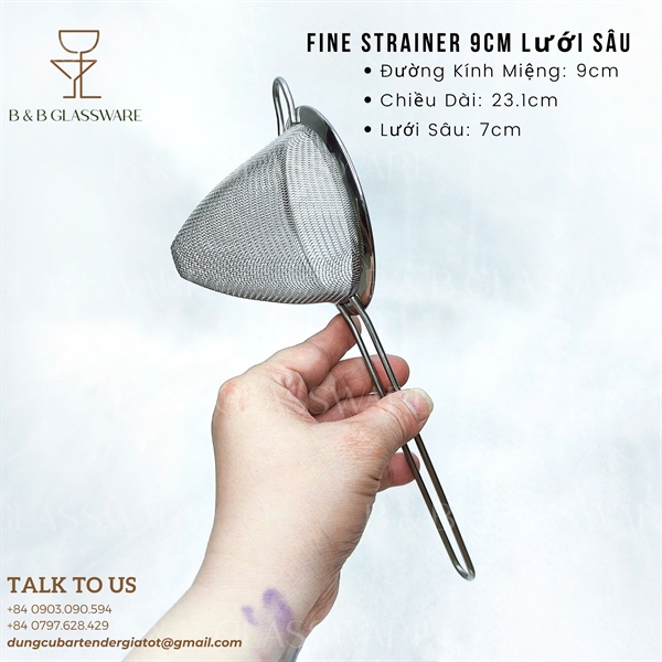 Fine Strainer 9cm Lưới Sâu 3
