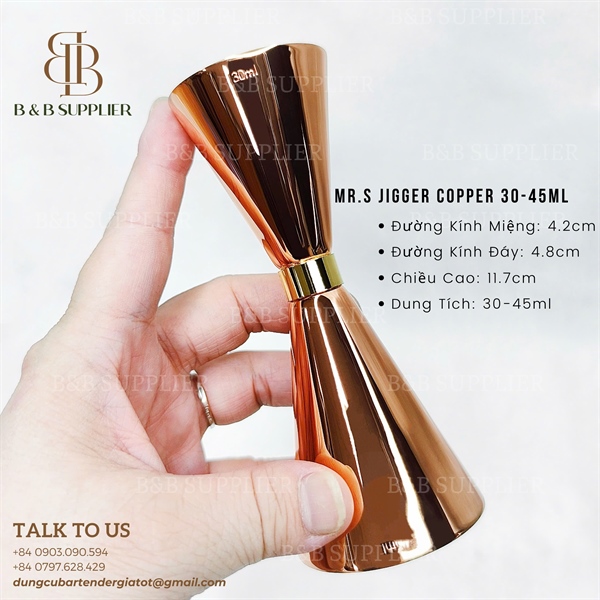 Mr.s Jigger Copper 30-45ml 3
