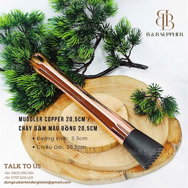Muddler Copper 20,5cm / Chày Dầm Màu Đồng 20,5cm