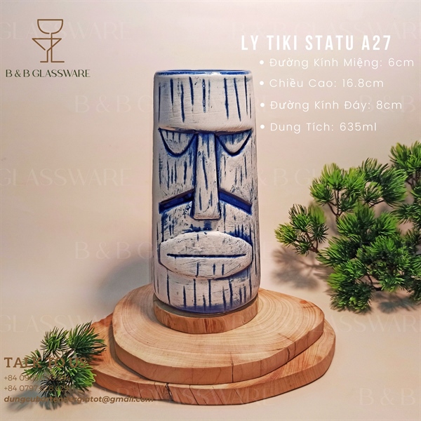 Ly Sứ Tiki Statu - A27