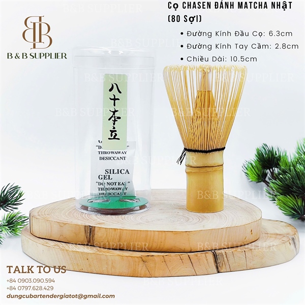 Cọ Chasen Đánh Matcha Nhật (80 Sợi)