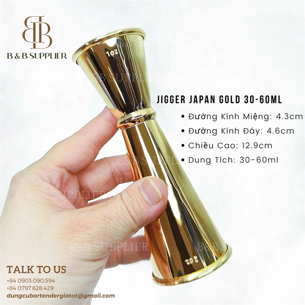 Jigger Japan Gold 30-60ml 3