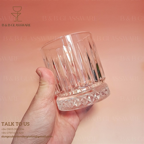 Ly Rock Đáy Kim Cương Size Nhỏ 220ml - ảnh 2