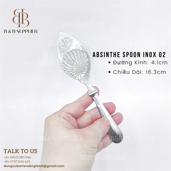 Absinthe Spoon Inox/ Muỗng Absinthe Inox 4