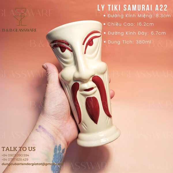 Ly Sứ Tiki Samurai - A22 - ảnh 2
