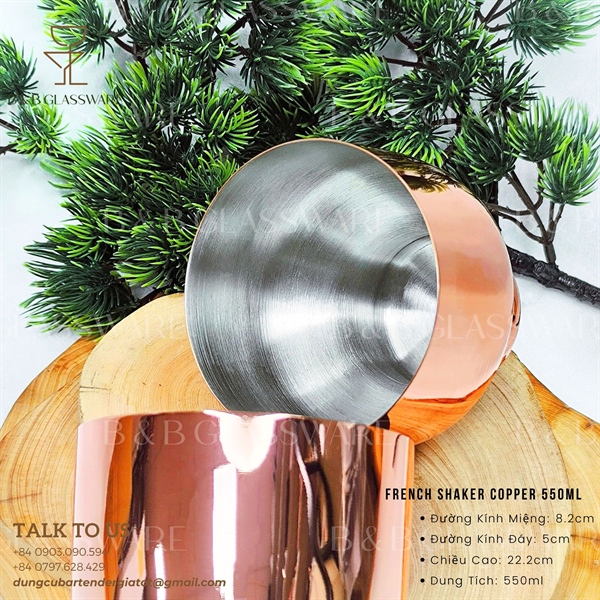 French Shaker Copper 550ml 4