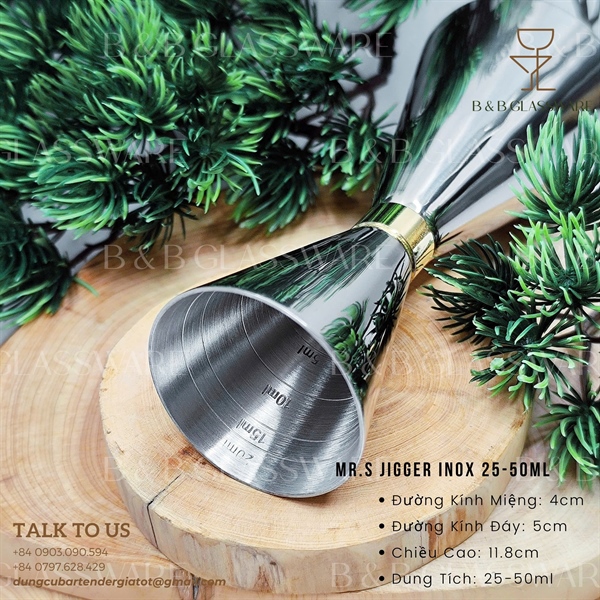 Mr.s Jigger Inox 25-50ml - ảnh 2