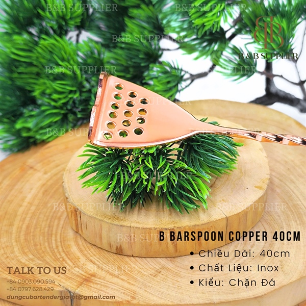 B Barspoon Copper 40cm - ảnh 2