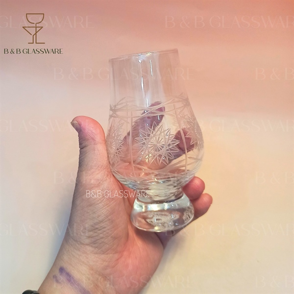 Ly Whisky Taste Khắc Hình Hoa 180ml - ảnh 2