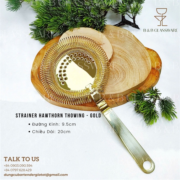 Strainer Hawthorn Thowing - Gold