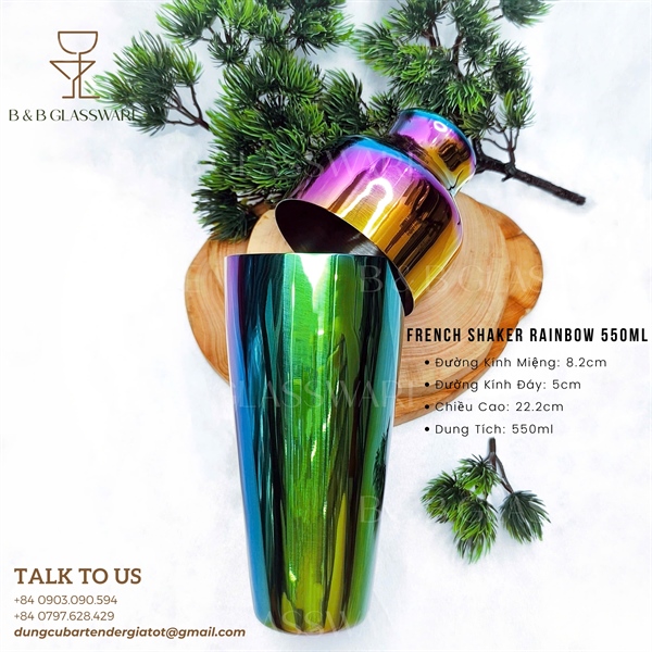 French Shaker Rainbow 550ml - ảnh 2