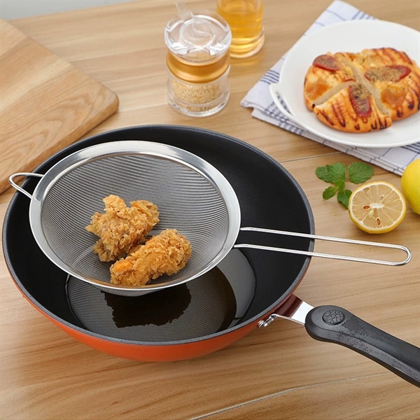 Ray Lọc Inox Đáy Tròn Tai Nhọn - 26cm