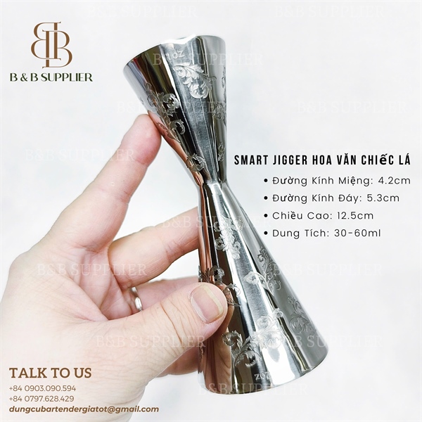 Smart Jigger Hoa Văn Chiếc Lá 3
