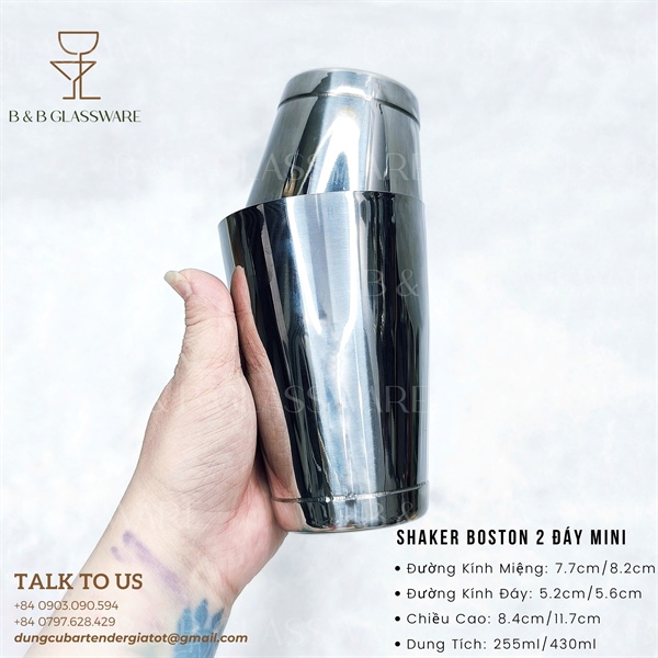 Bộ Shaker Boston 2 Đáy Mini 4
