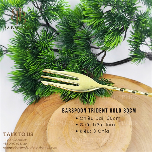 Barspoon Trident Gold 30cm 2