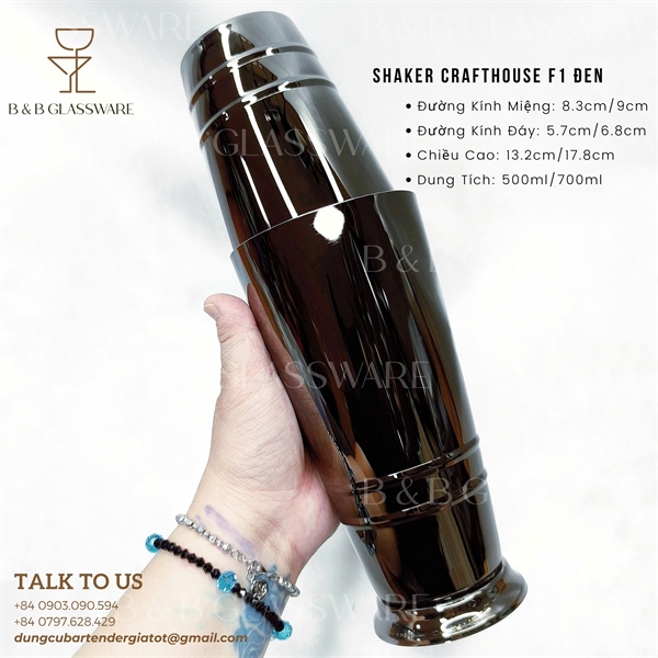 Bộ Shaker Crafthouse F1 Đen 4