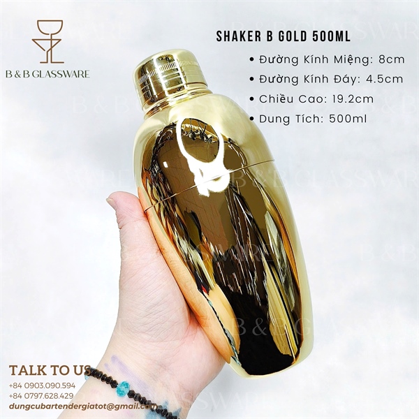 Shaker B Gold 500ml 5