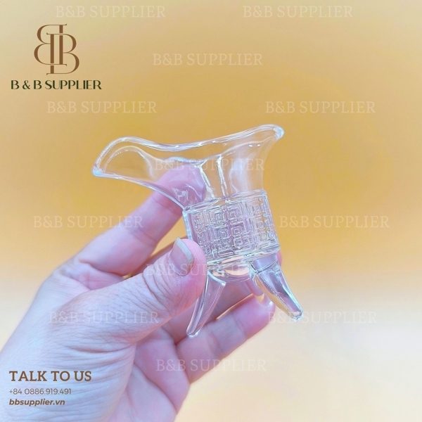 Ly Shot Họa Tiết Cổ D25A Bóng 2