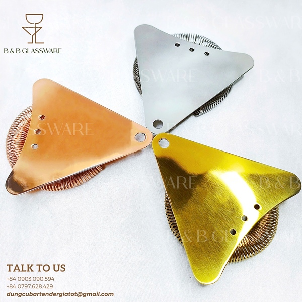 Lược Đá Tam Giác Màu Inox / Strainer Triangle Inox 5