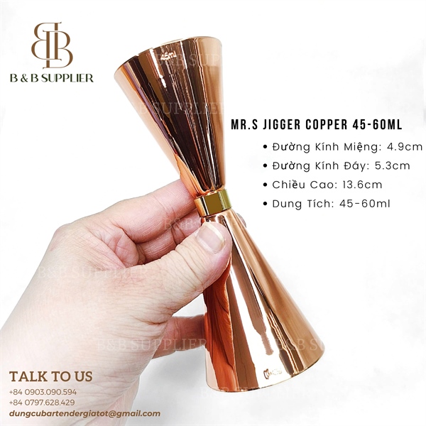 Mr.s Jigger Copper 45-60ml 3