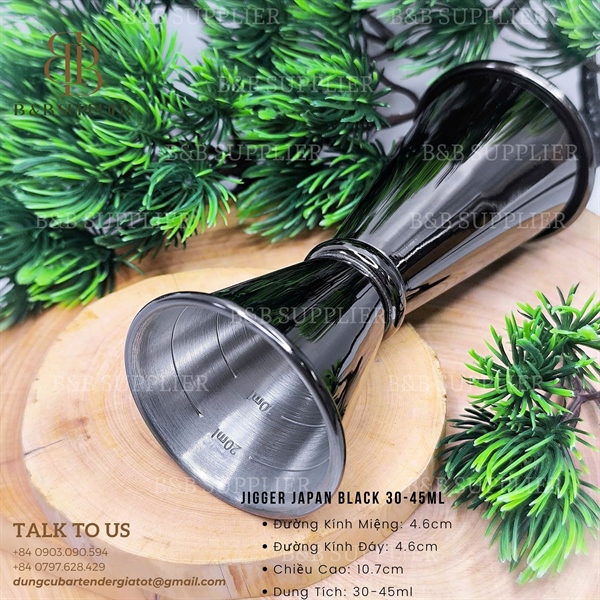Jigger Japan Black 30-45ml - ảnh 2