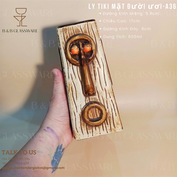 Ly Sứ Tiki Mặt Đười Ươi - A36 - ảnh 2