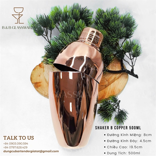 Shaker B Copper 500ml 2