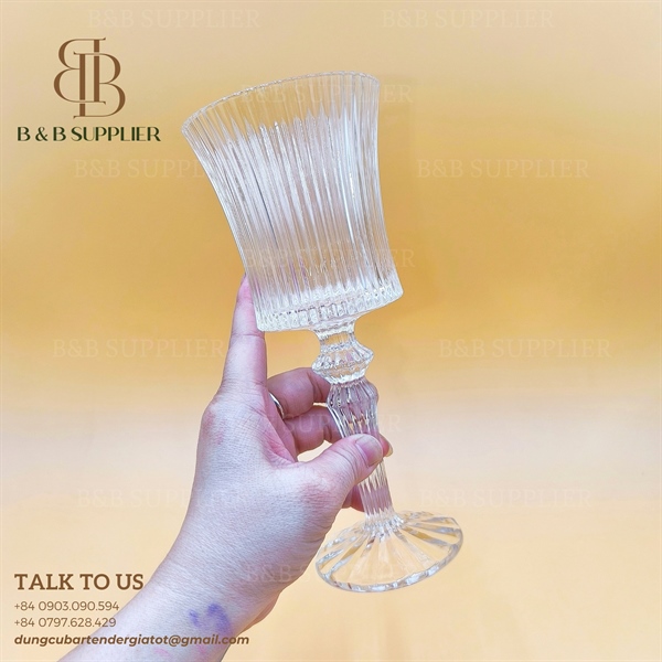Ly Cocktail Sọc Có Chân 80281 - ảnh 2