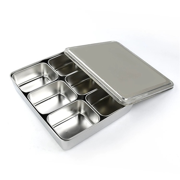 Hộp Inox Chữ Nhật Đựng Gia Vị Đựng Bánh Lạnh - ảnh 2