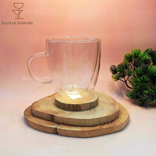 Ly Cafe 2 Lớp Có Quai 420ml