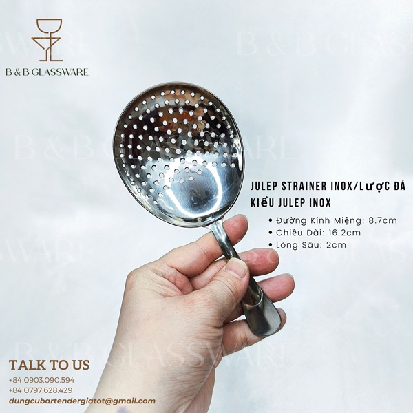 Lược Đá Kiểu Julep Inox - Julep Strainer 3