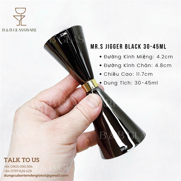 Mr.s Jigger Black 30-45ml 3