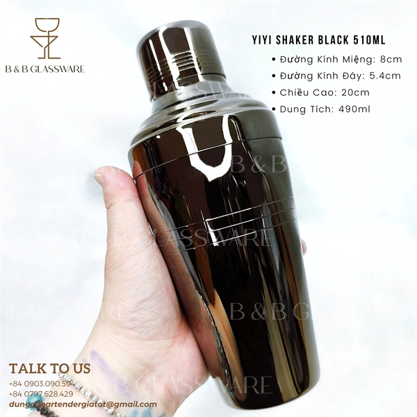 Yiyi Shaker Black 510ml 5