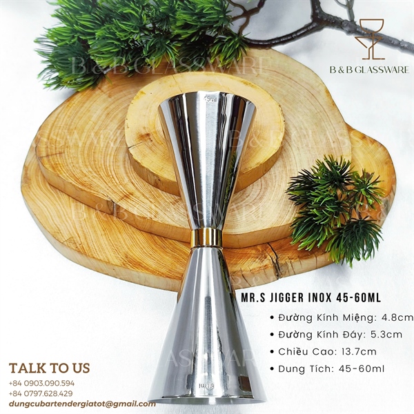 Mr.s Jigger Inox 45-60ml