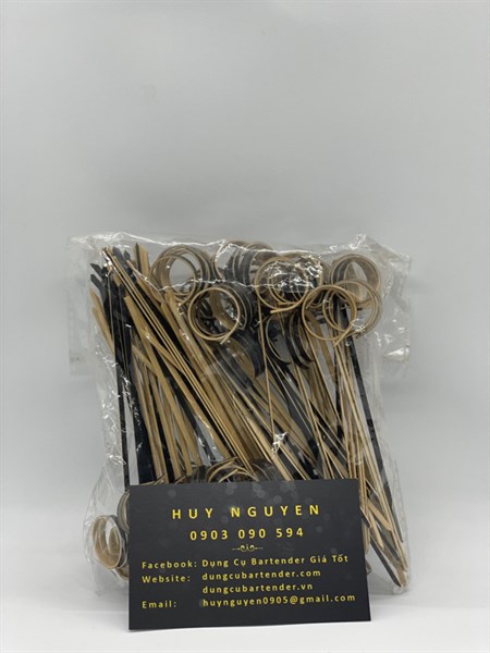 Xiên Tre Cong Màu Tre 12cm (Gói 100 Cây) - ảnh 2