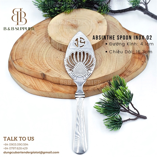 Absinthe Spoon Inox / Muỗng Absinthe Inox - ảnh 2