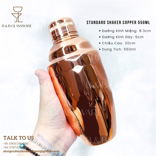 Standard Shaker Copper 550ml 5