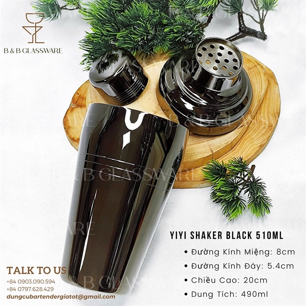 Yiyi Shaker Black 510ml 3