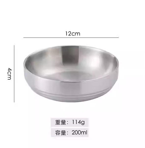 Chén Cơm Chén Panchan Phong Cách Hàn Quốc - Chén Banchan 12cm / Inox Nhám