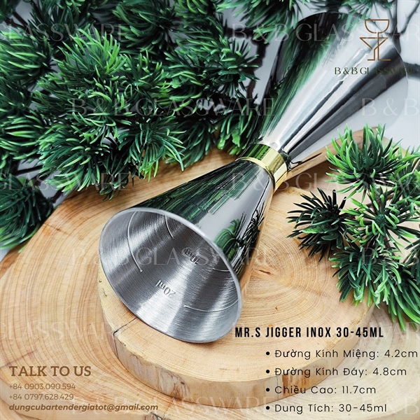 Mr.S Jigger Inox 30-45ml - ảnh 2