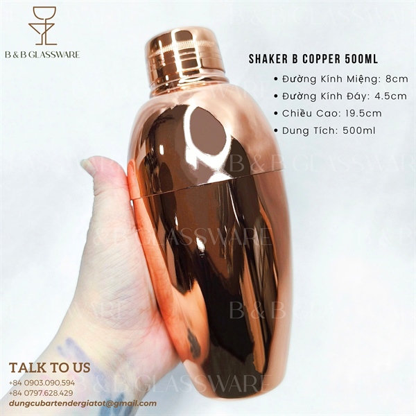 Shaker B Copper 500ml 5
