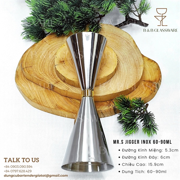 Mr.s Jigger Inox 60-90ml