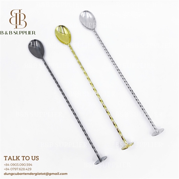 Barspoon Đầu Dầm 27cm Gold 4