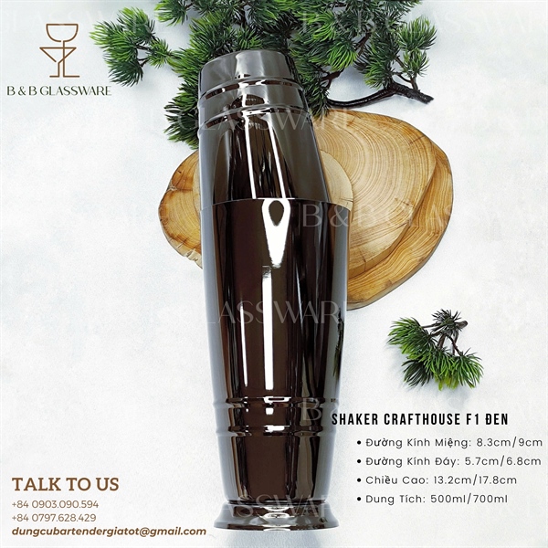Bộ Shaker Crafthouse F1 Đen