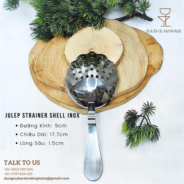 Julep Strainer Shell Inox 2